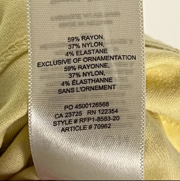 Aritzia Babaton Sleek Midi Yellow Dress, Size 10 - Picture 7 of 12